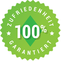100% Zufriedenheit garantiert